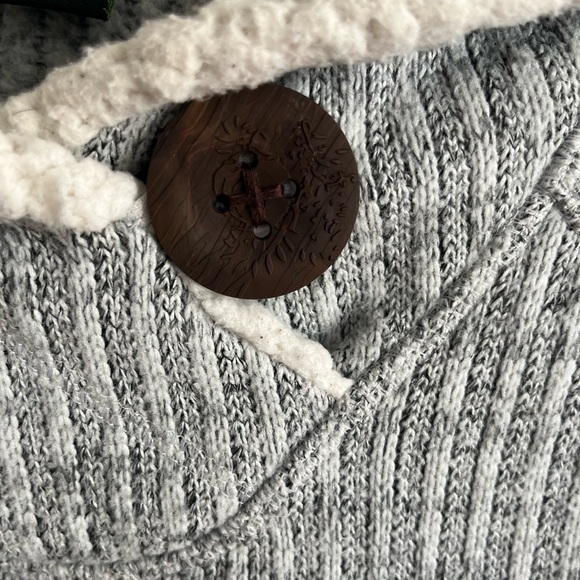 Kőppen Pullover Knit Sweater, Grey & White, Women's Size Medium - Picture 4 of 8